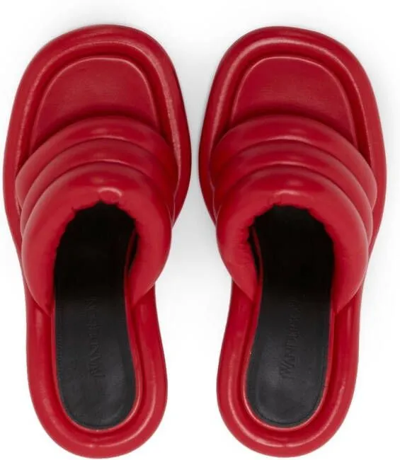 Red JW Anderson Bumper Tube Padded Sandals