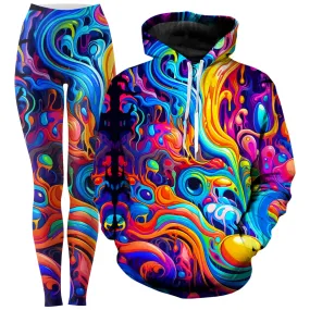 Candy Swirl Matching Hoodie and Leggings Set