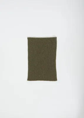 Khaki Wool and Cashmere Neck Warmer