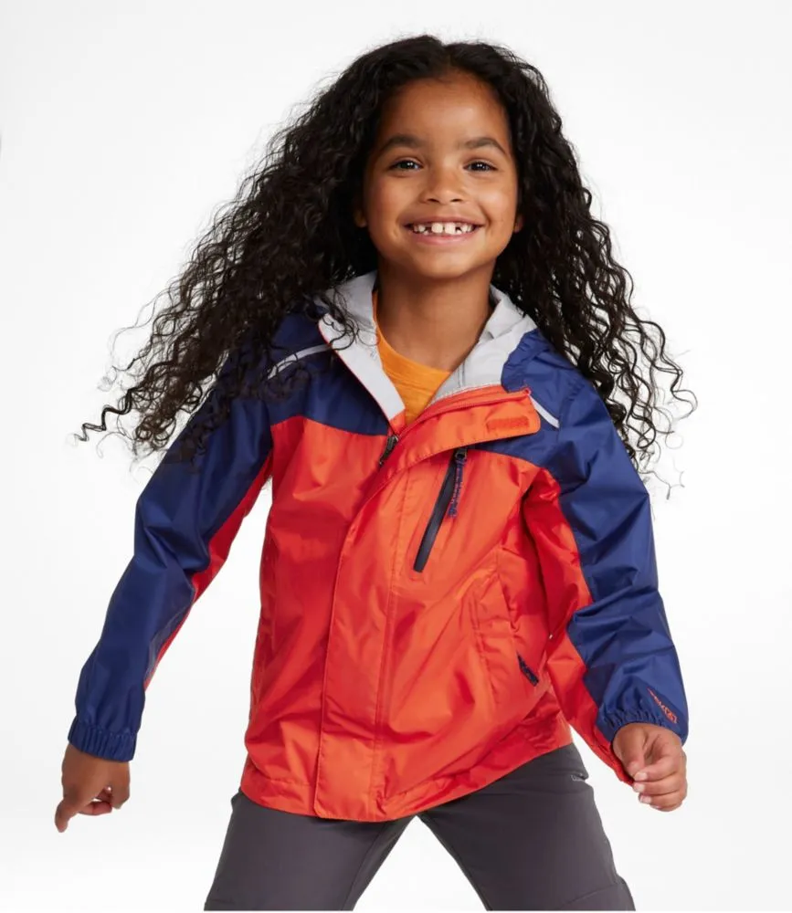 Kids' Colorblock Rain Jacket for Hiking Trail