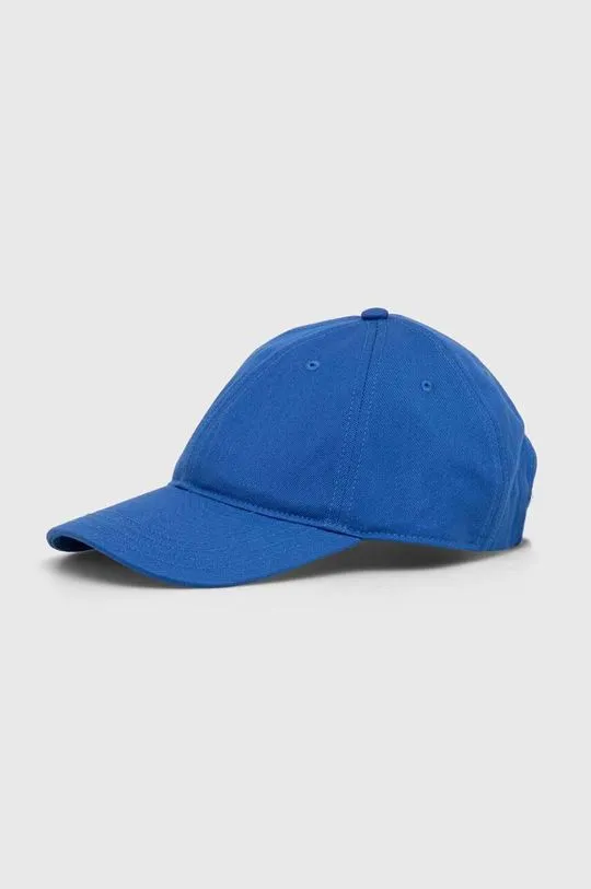 Smooth Blue Lacoste Cotton Baseball Cap