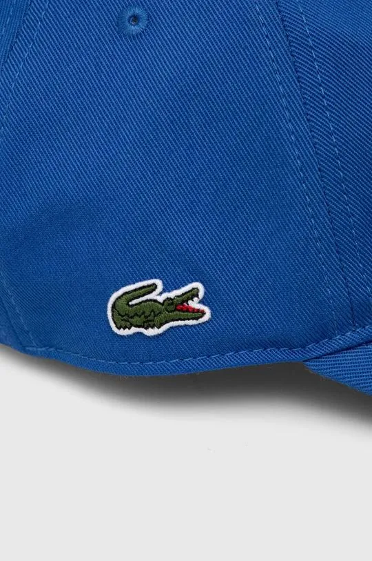 Smooth Blue Lacoste Cotton Baseball Cap