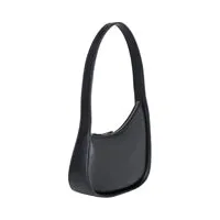 Leather Black Half Moon Bag