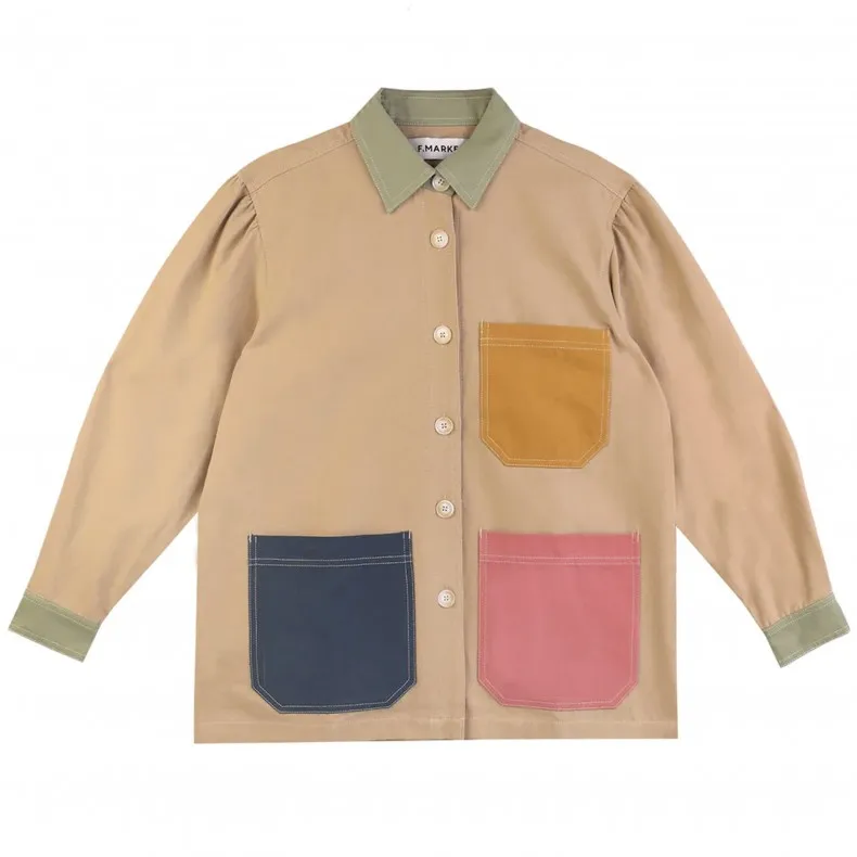 L.F.Markey Brights Puff Sleeve Chore Coat