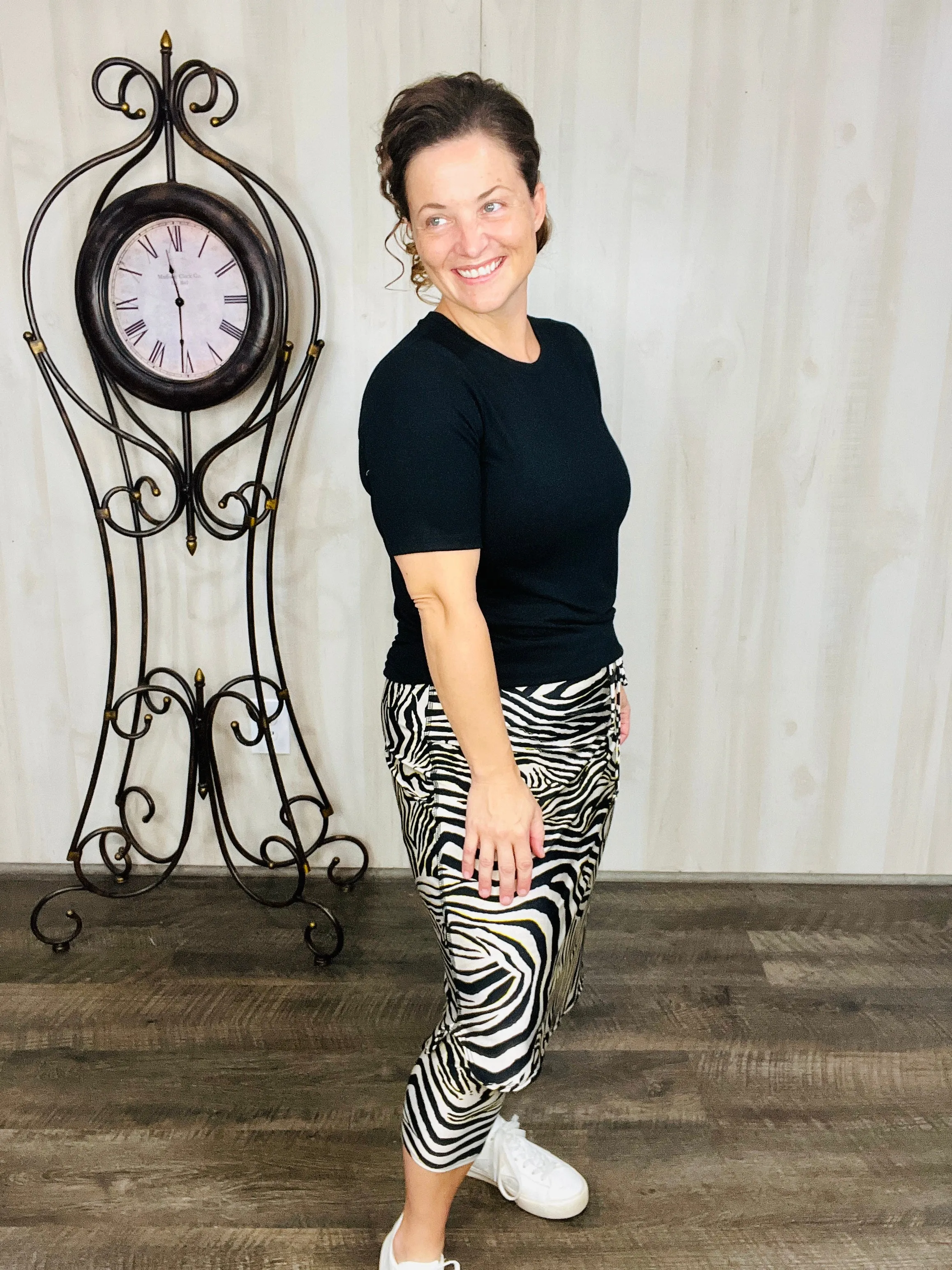 Zebra Print Swim Skirt (Capri Leggings)