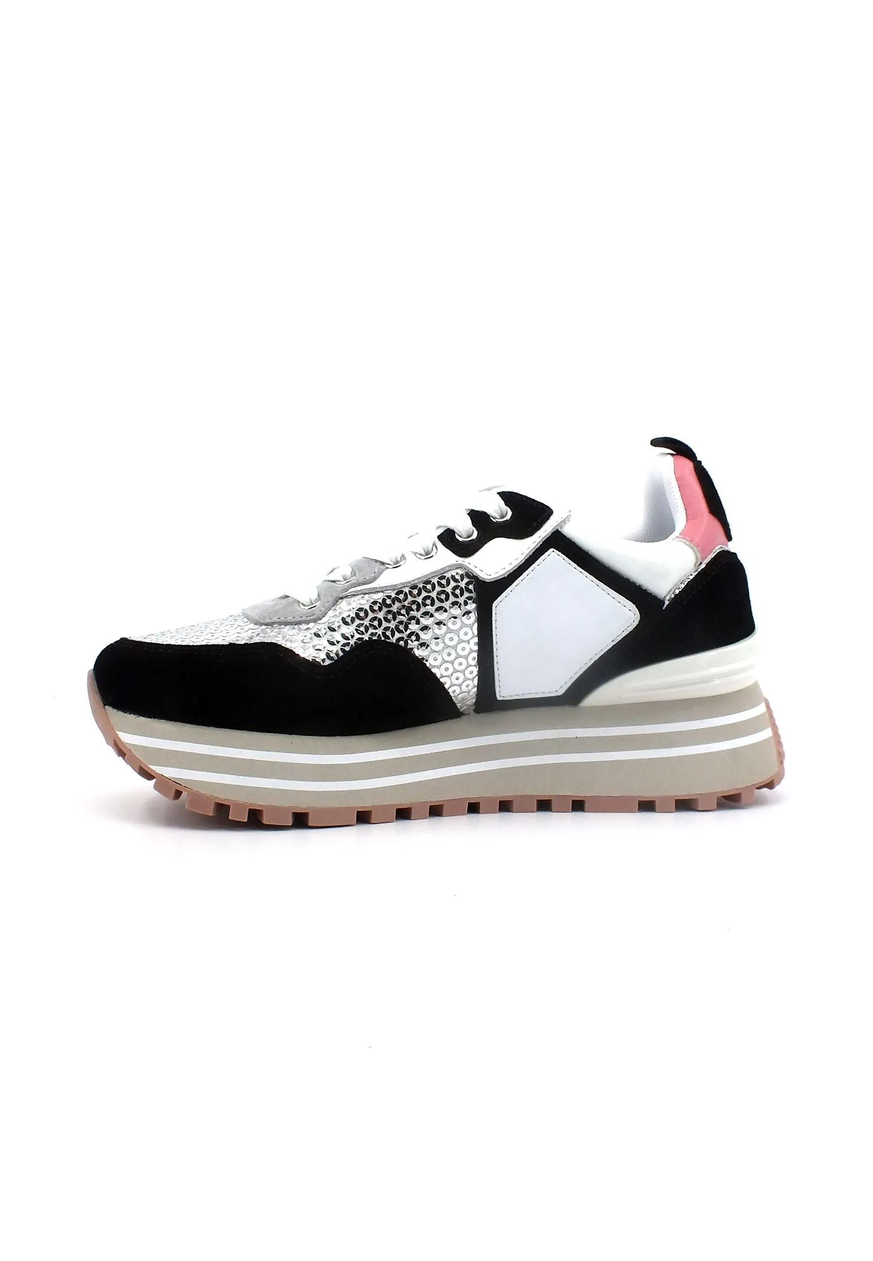 LIU JO Maxi Wonder 01 Women's Black White Sneaker BA3013PX343 - Find it on Google!