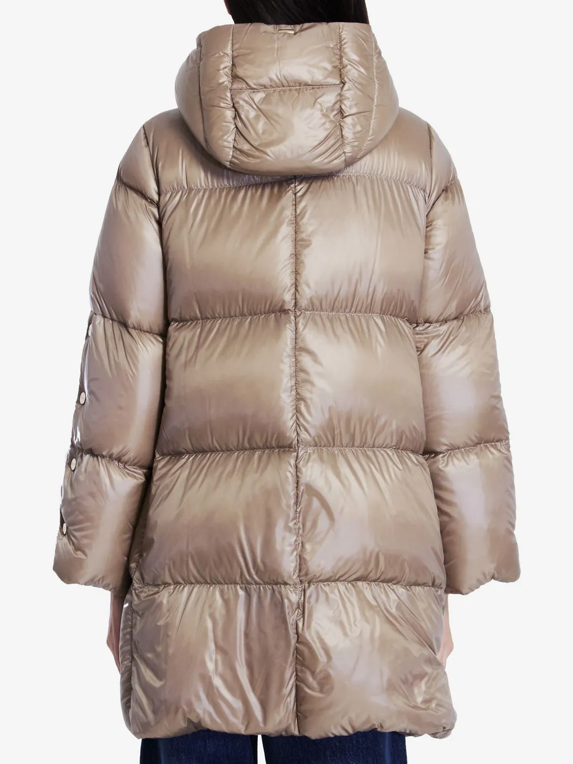 Nylon Long Puffer Coat