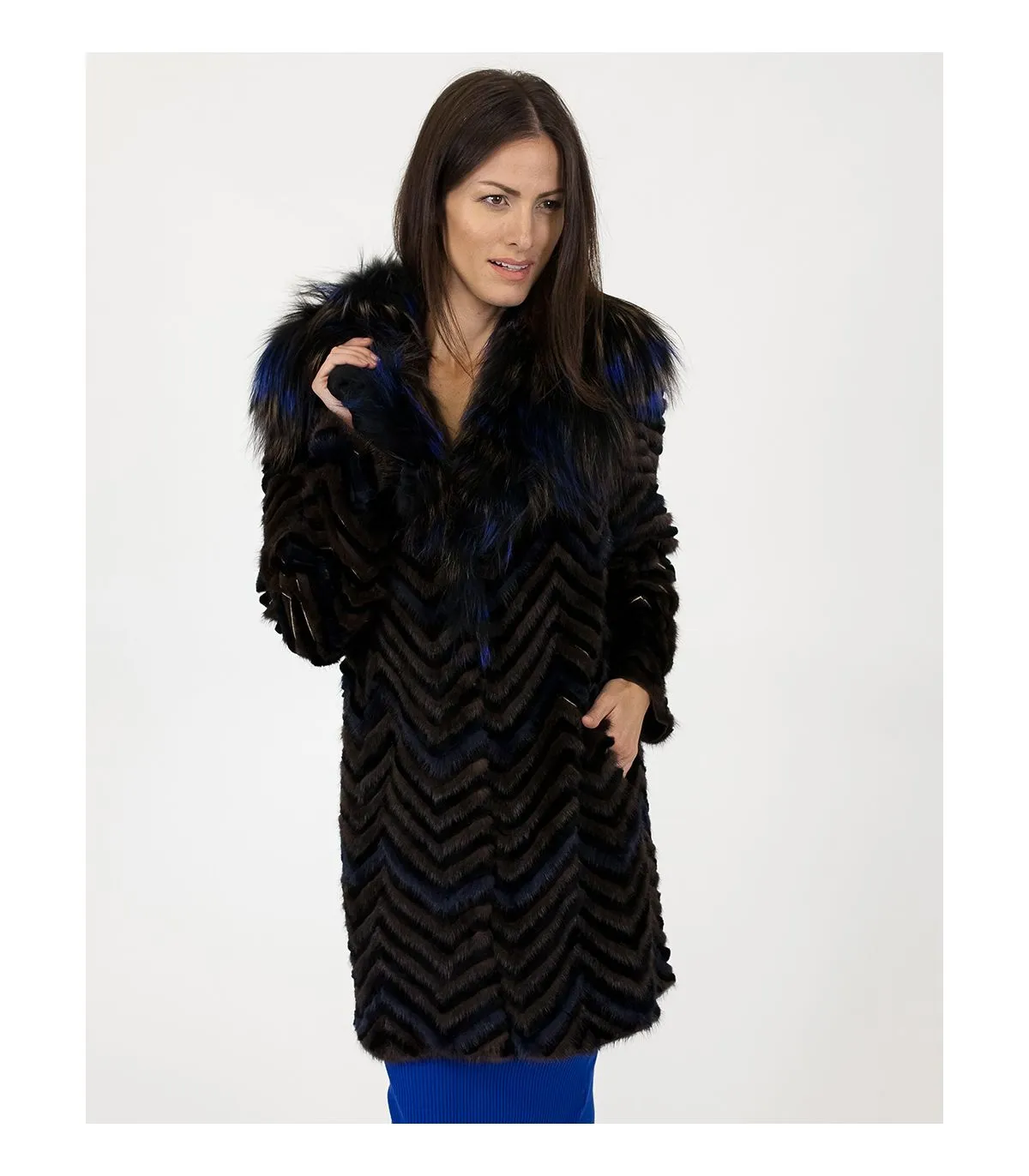 Luxurious Mink, Fox, Rex Stroller Coat at FurSource.com