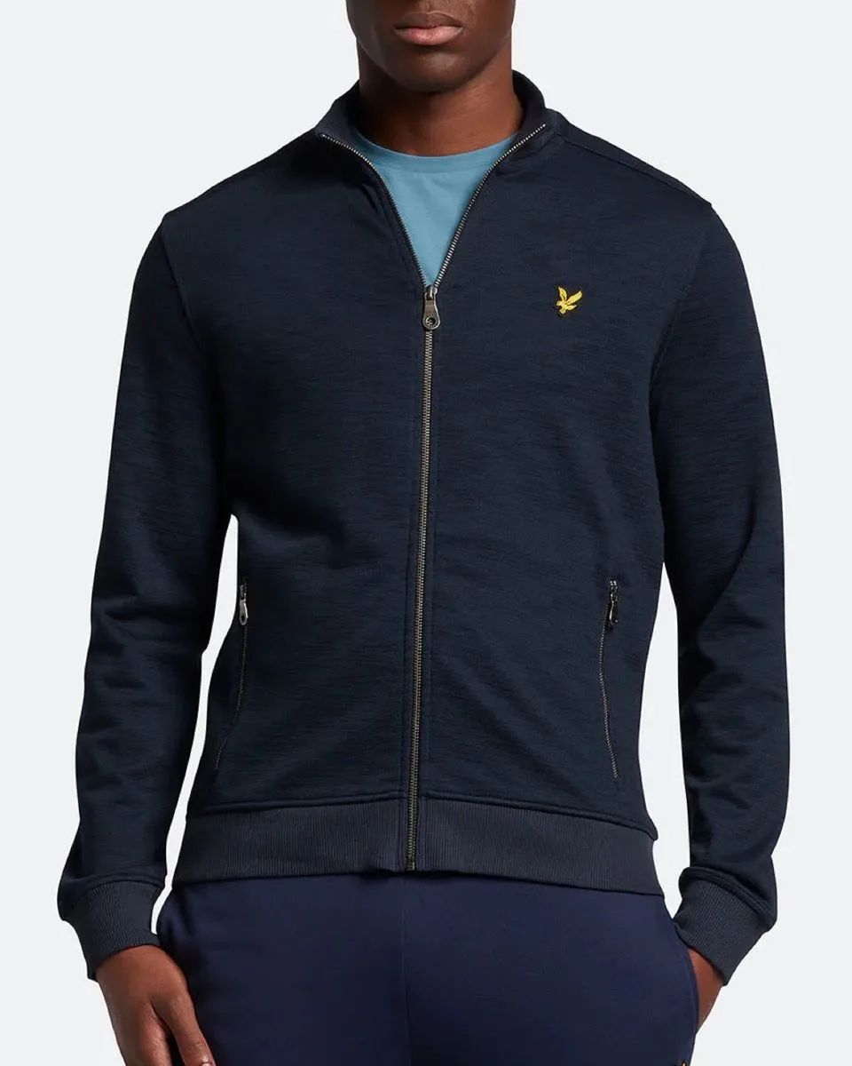 Dark Navy Lyle Scott Slub Track Jacket