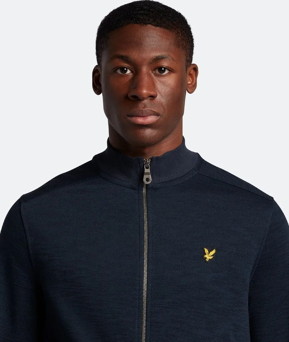 Dark Navy Lyle Scott Slub Track Jacket