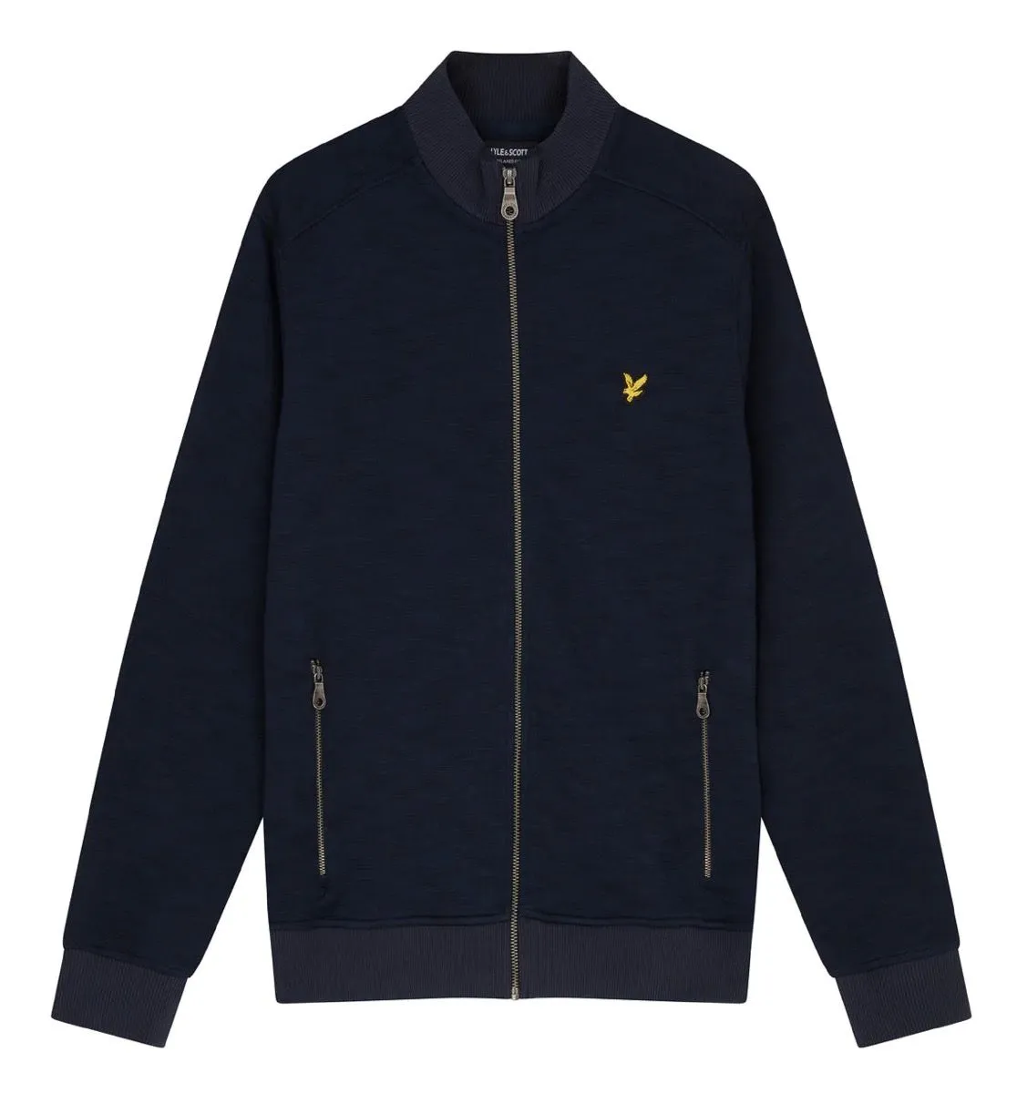 Dark Navy Lyle Scott Slub Track Jacket