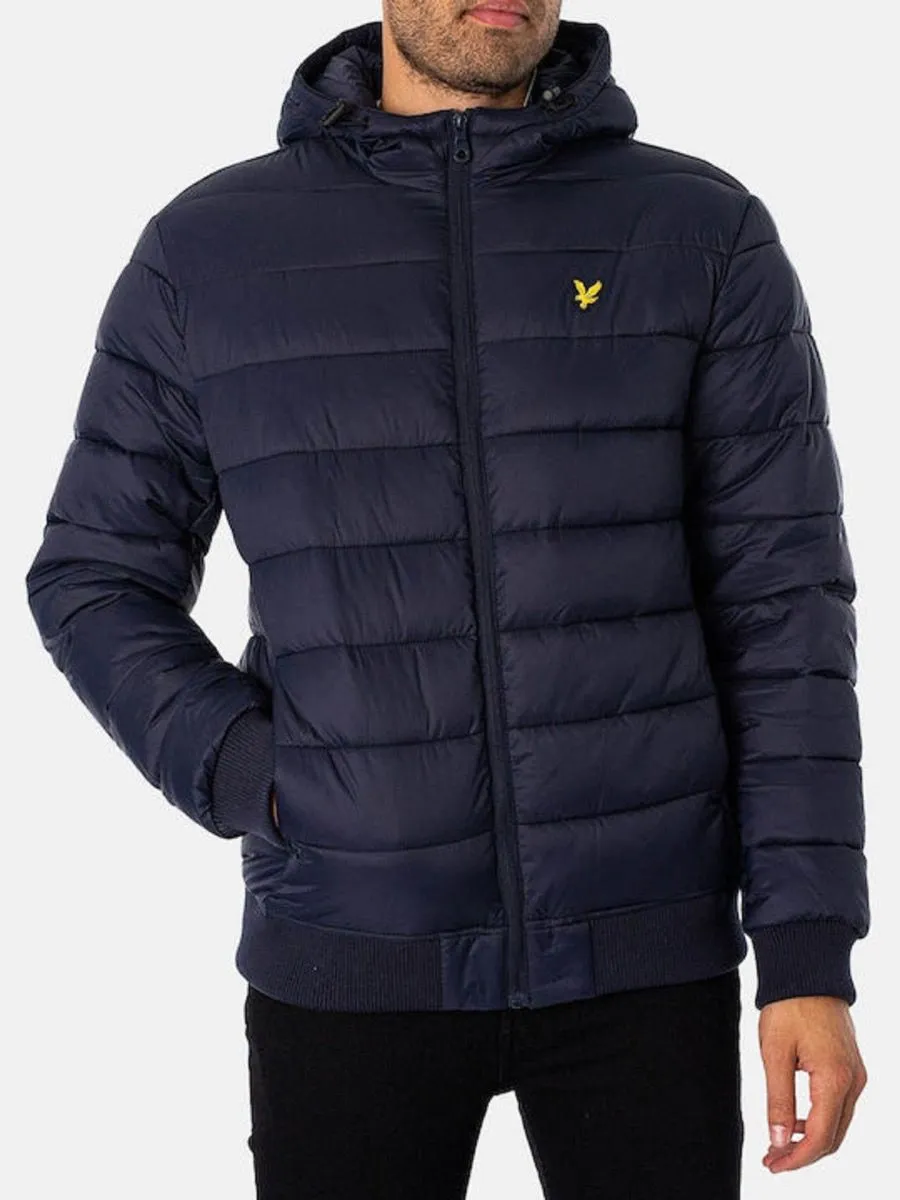 Lyle Scott Wadded Quilted Jacket Dark Navy