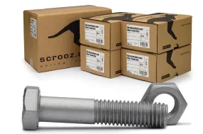 M8 x 100mm Hex Bolts & Nuts GAL Carton 200