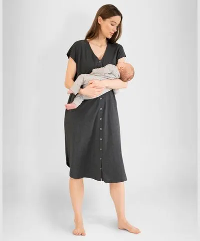 Maternity Midi Birthing Gown Hospital Bag for Women