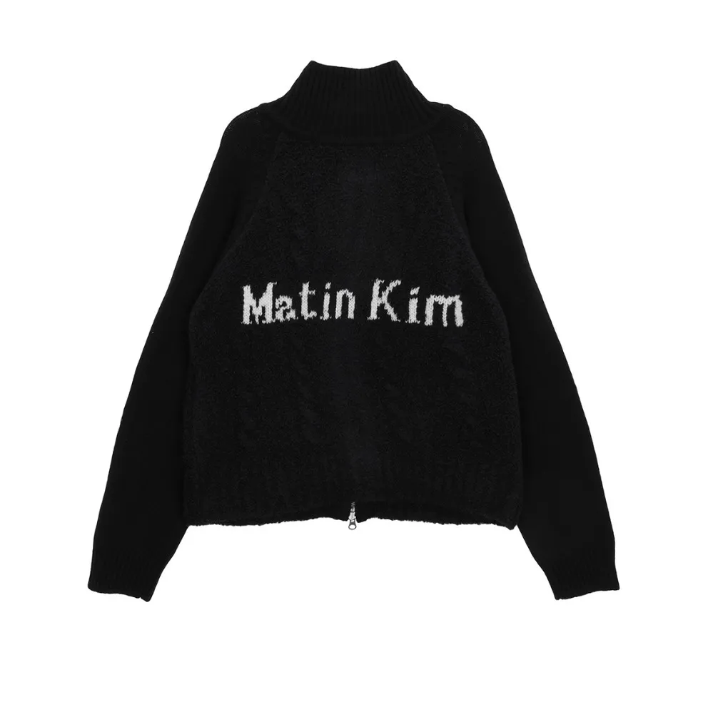 Matin Kim Casual Style Street Style Cardigans Logo