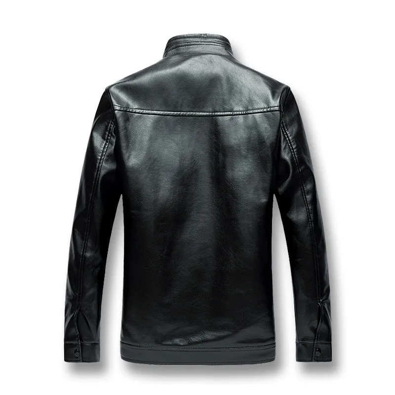 Men's Best Seller PU Leather Jacket with Turn-down Collar - Slim Fit Coats for Men - Stylish SM6 Manufacturer