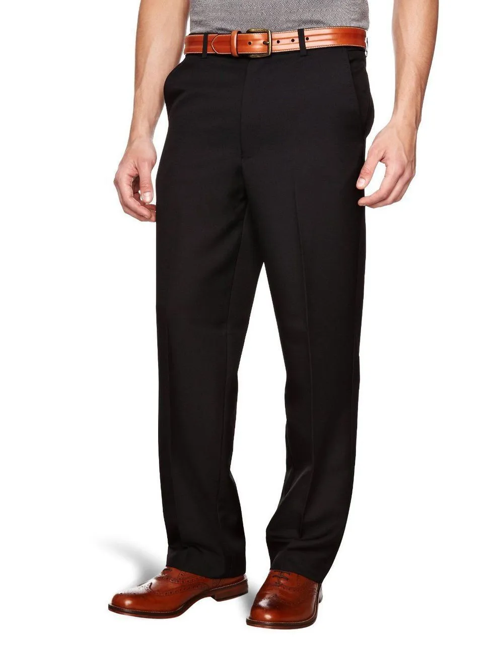 Men's Black Flex Waist Pants