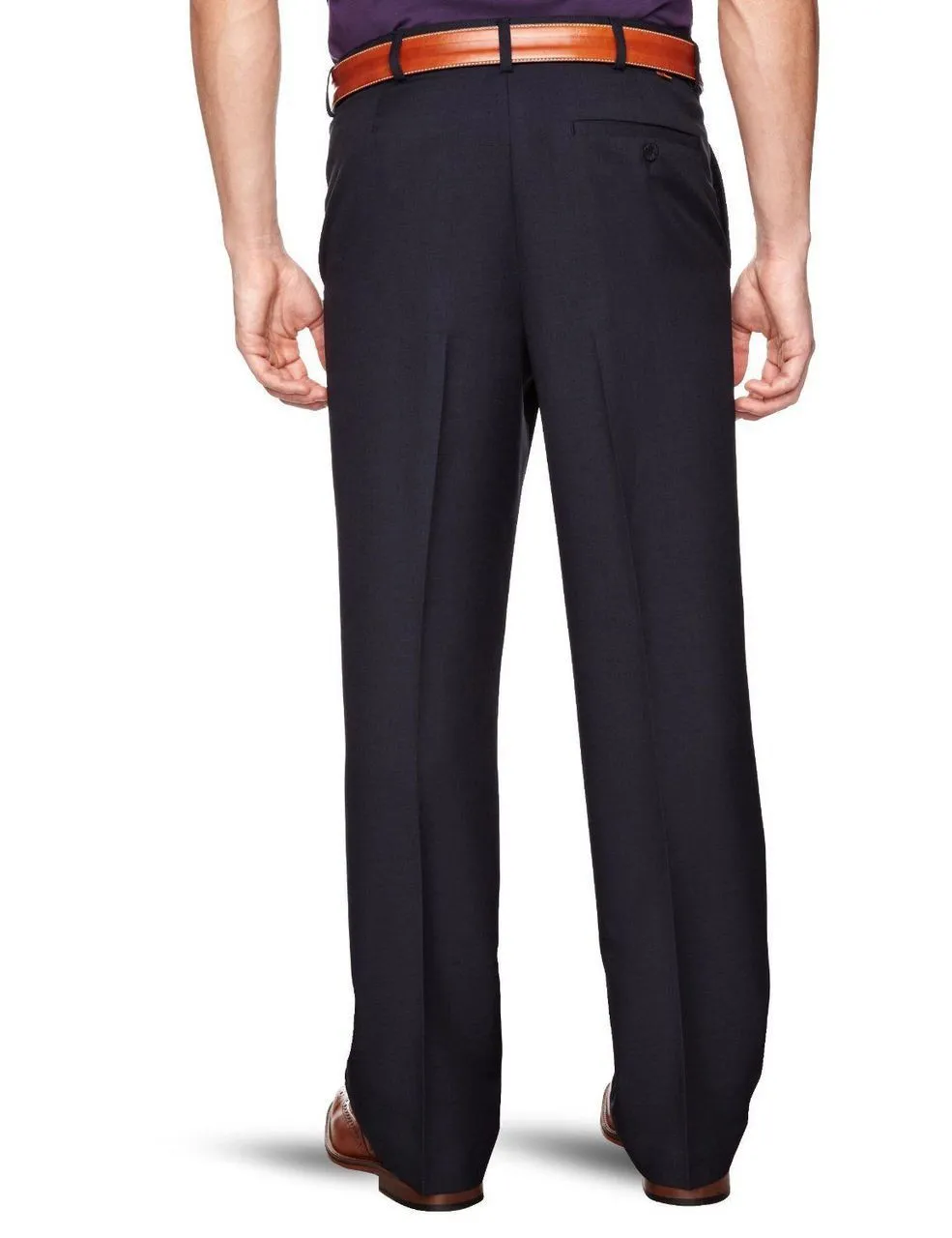 Men's Navy Flex Waist Trousers