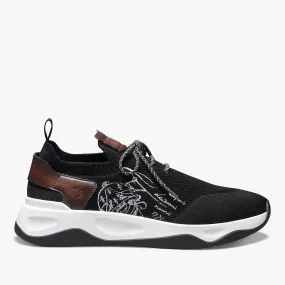 Men's Shadow Knit and Leather Sneaker for Urbane Style