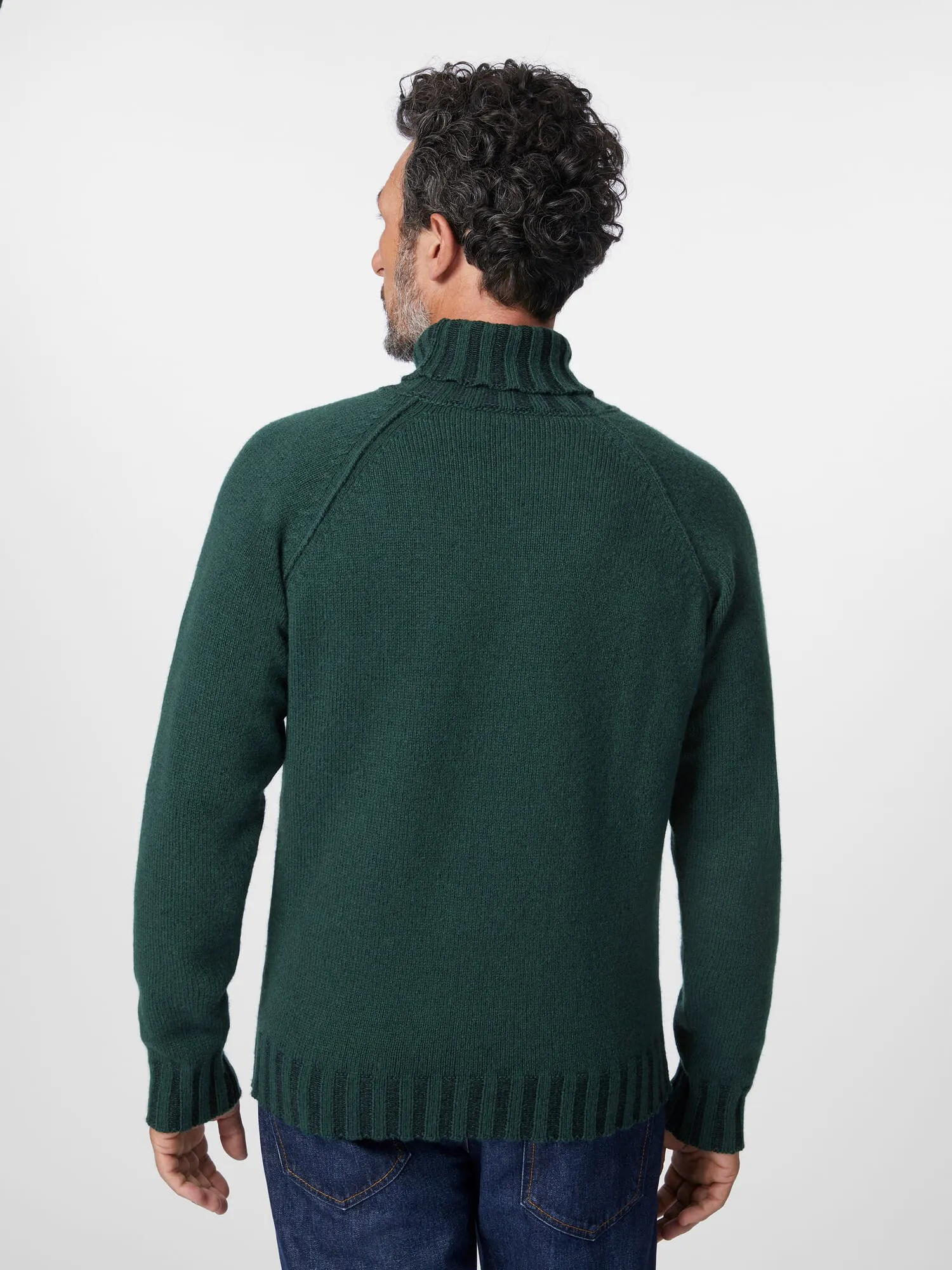 Green Turtleneck Sweater Manufactum