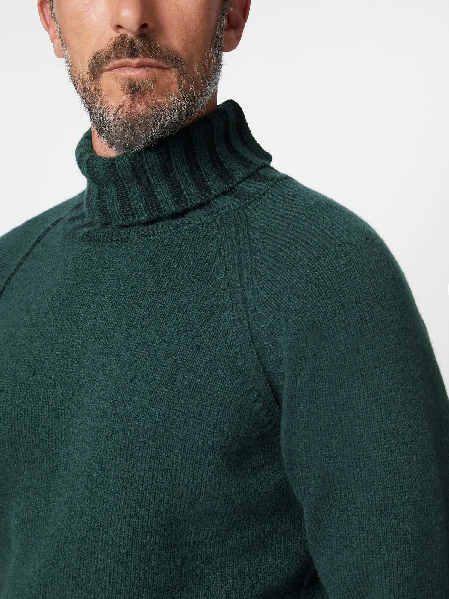 Green Turtleneck Sweater Manufactum