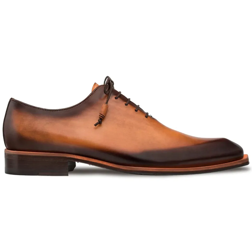 Mezlan Patina Asymmetrical Oxfords S108 Cognac