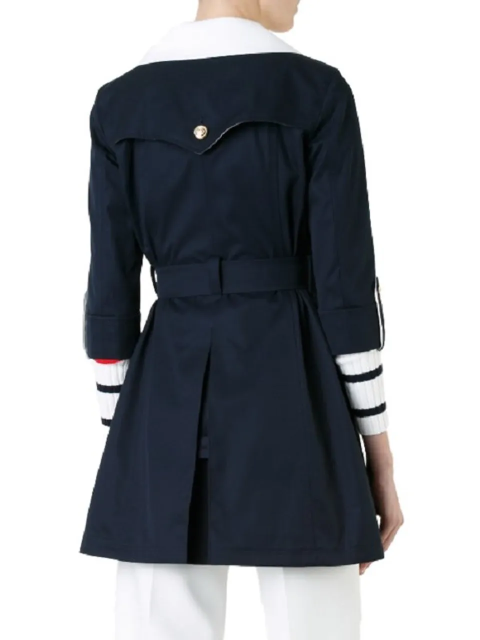 Navy Blue Women's Trench Coat