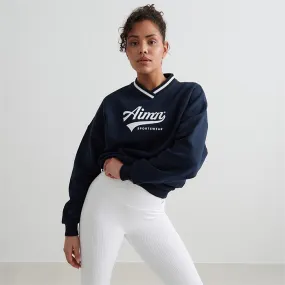 Navy V-Neck Sweatshirt | Hoodies & Crews | Stirling Sports