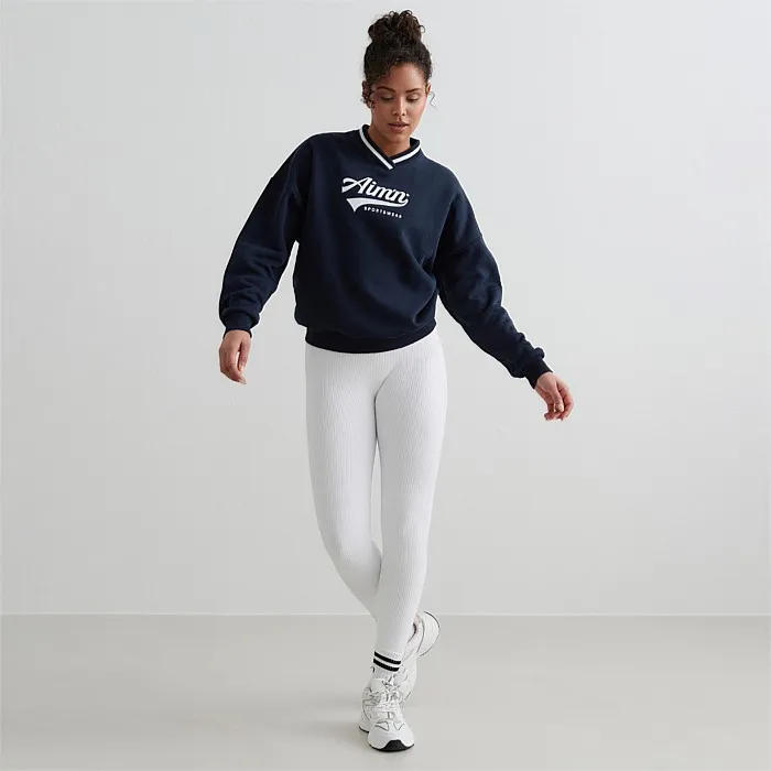 Navy V-Neck Sweatshirt | Hoodies & Crews | Stirling Sports