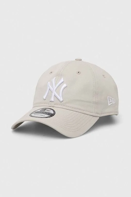 New Era Cotton Baseball Cap New York Yankees Gray Color