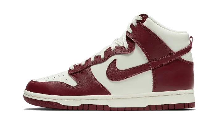 Nike Dunk High Sail Team Red - shop now.