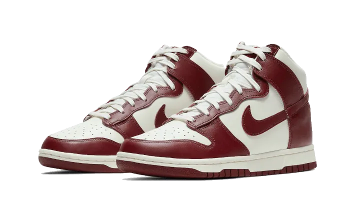 Nike Dunk High Sail Team Red - shop now.