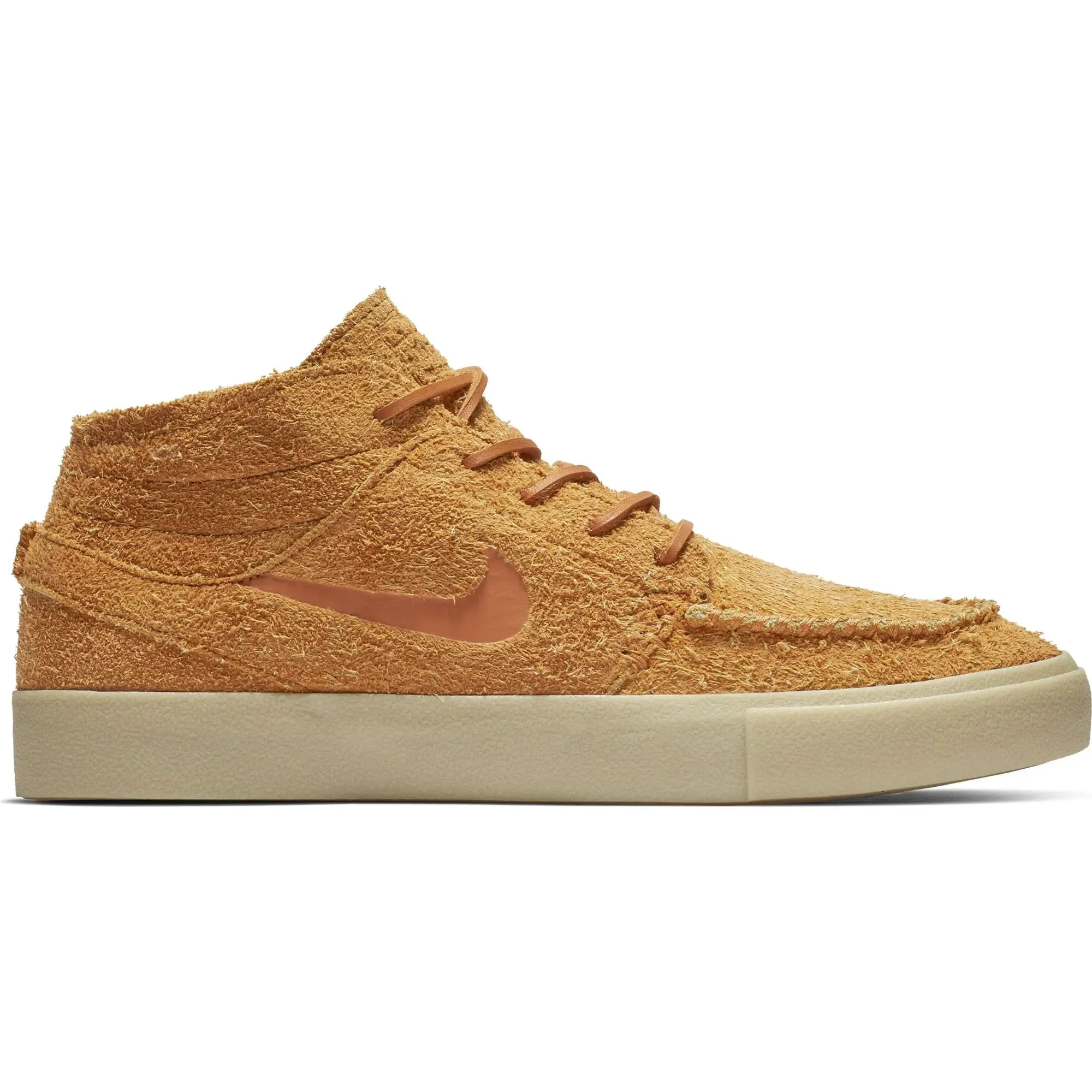 Nike SB Zoom Janoski Mid Crafted Skate Shoes in Cinder Orange/Team Gold