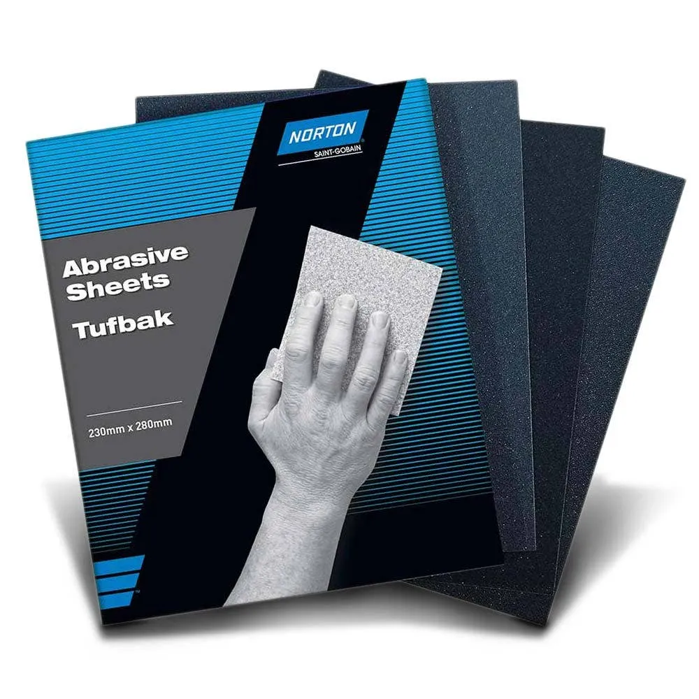 NORTON 230 x 280mm 240-Grit Silicone Carbide Wet & Dry Sandpaper Sheet