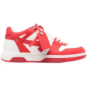 Off White Men's Sneakers - Red Color - Style Omia189S23Lea0012501