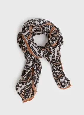 Paisley Scarf with Cheetah Design