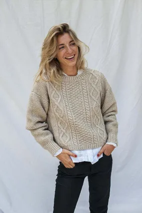 PAOLA Wool Sweater in Neutrals