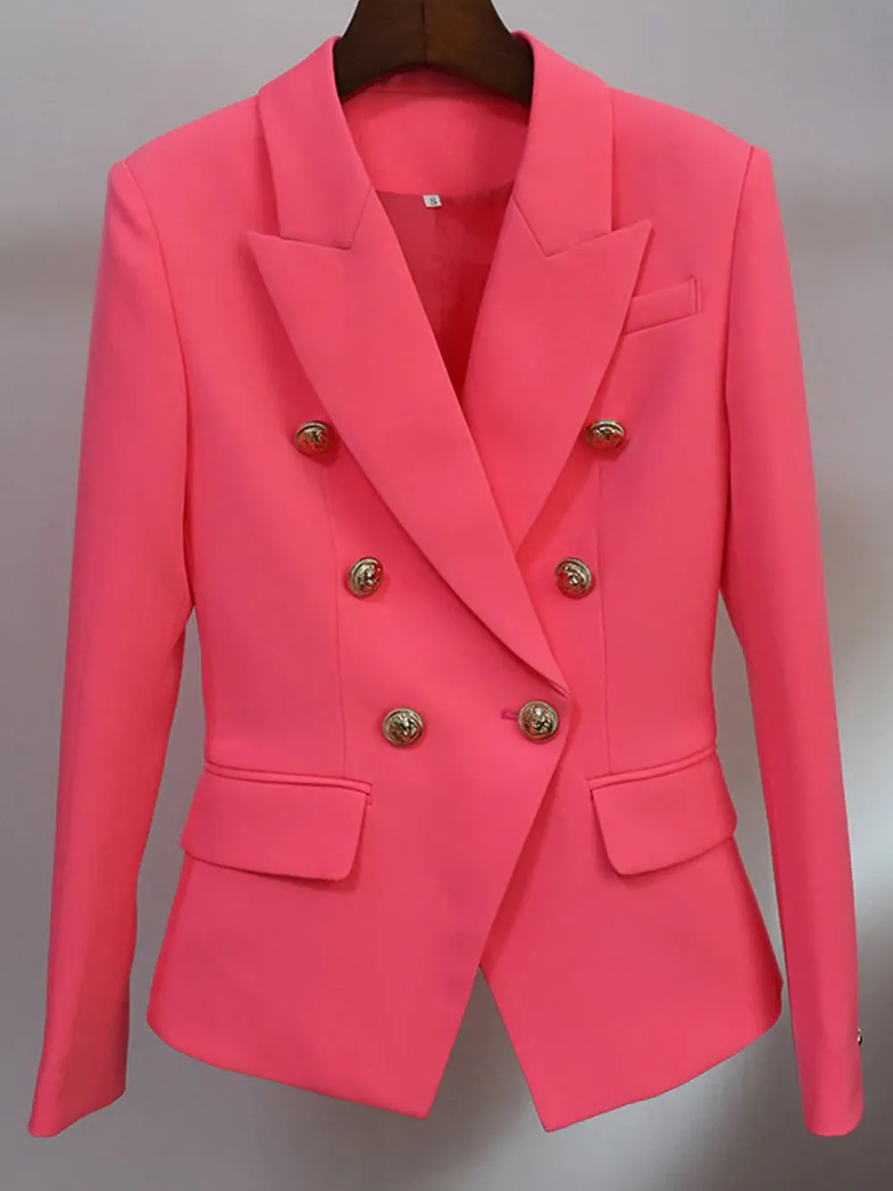 Pink Double Breasted Blazer