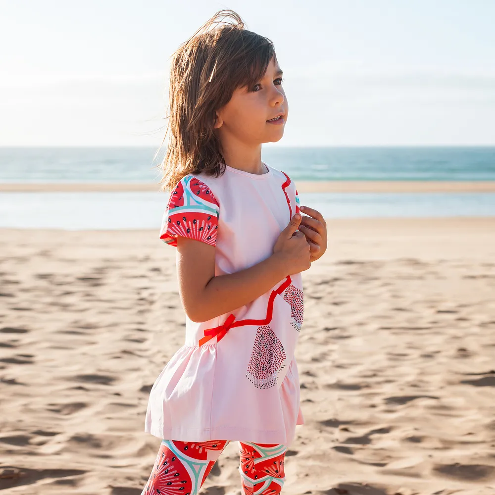 Watermelon Pink Leggings Set