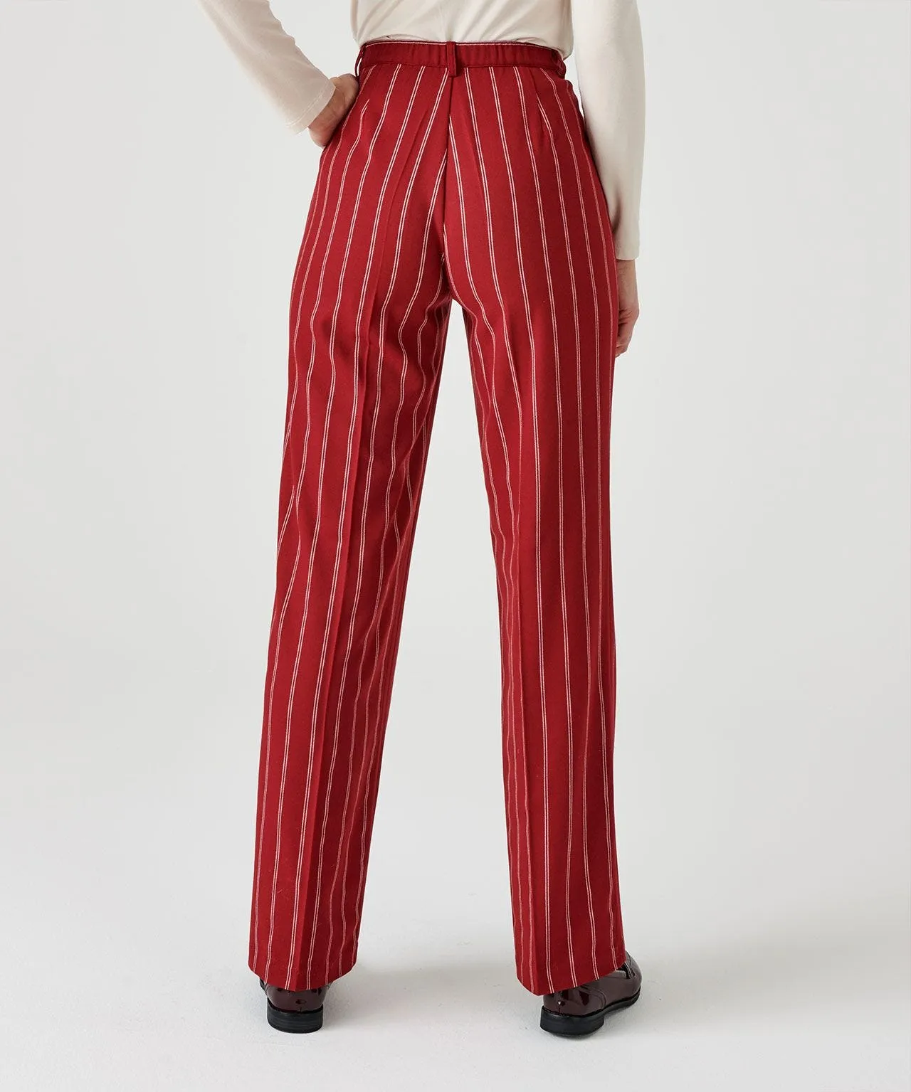 Pinstripe Tummy Slimming Trousers