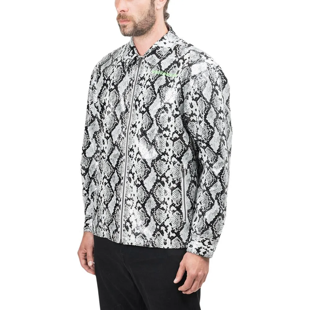 Pleasures White Rail Snakeskin Work Jacket