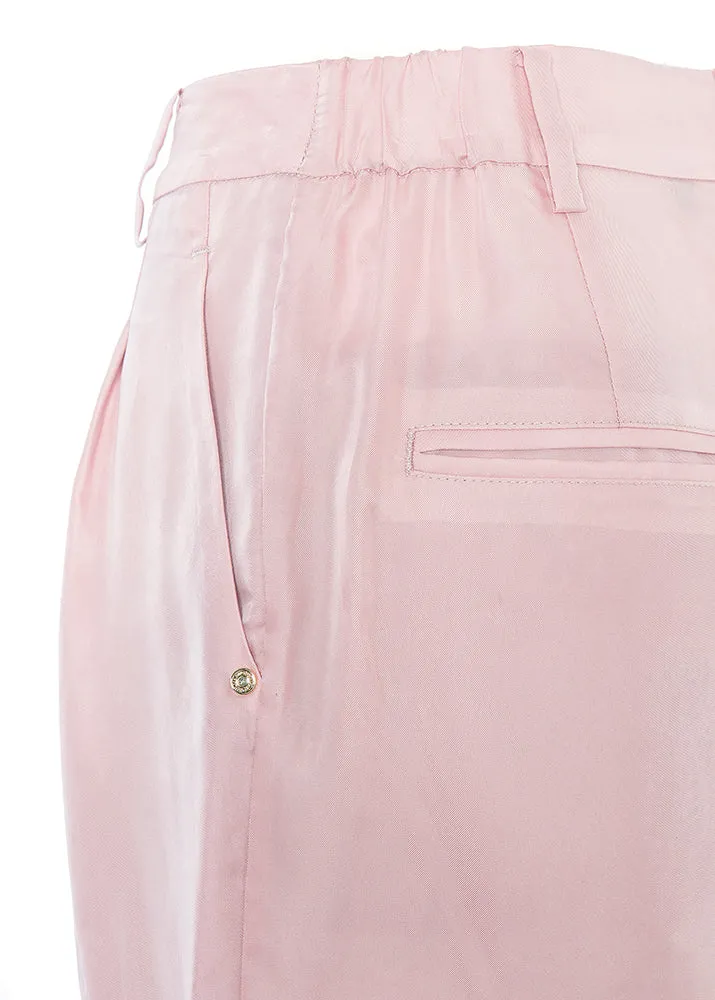 Pleated Safari Shorts Blush