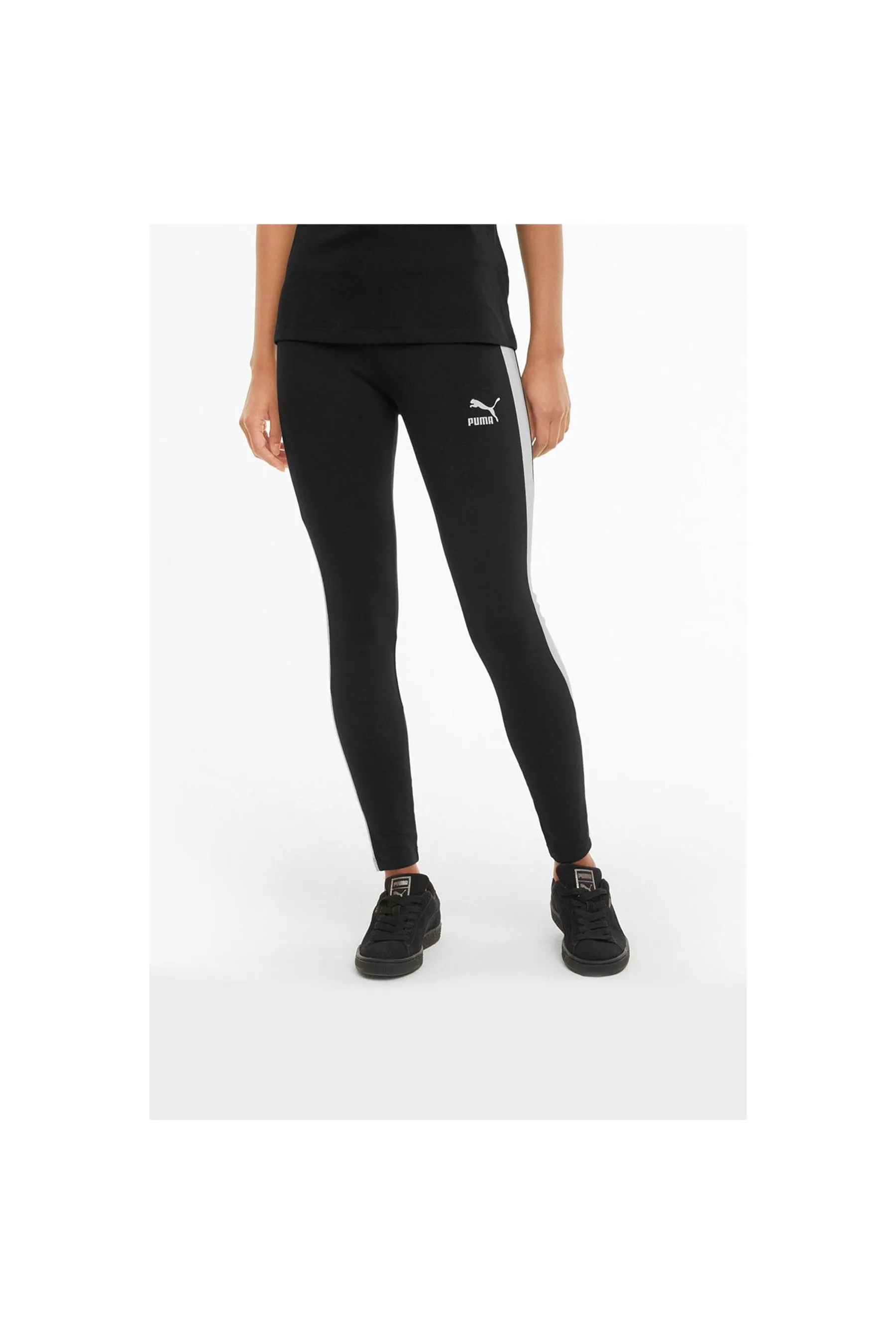 PUMA Black Women's Iconic T7 Leggings