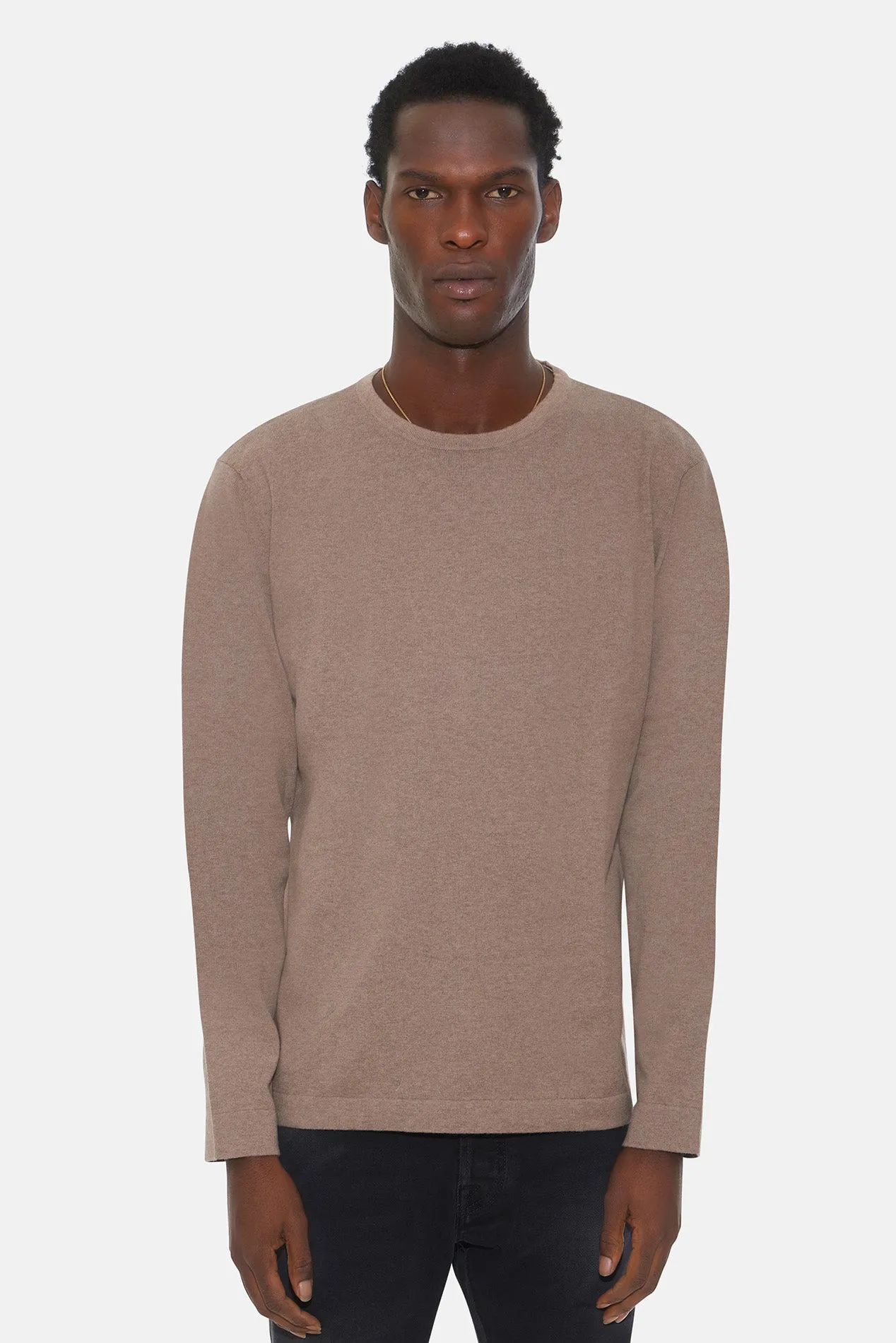 Reade Light Weight Crewneck Walnut