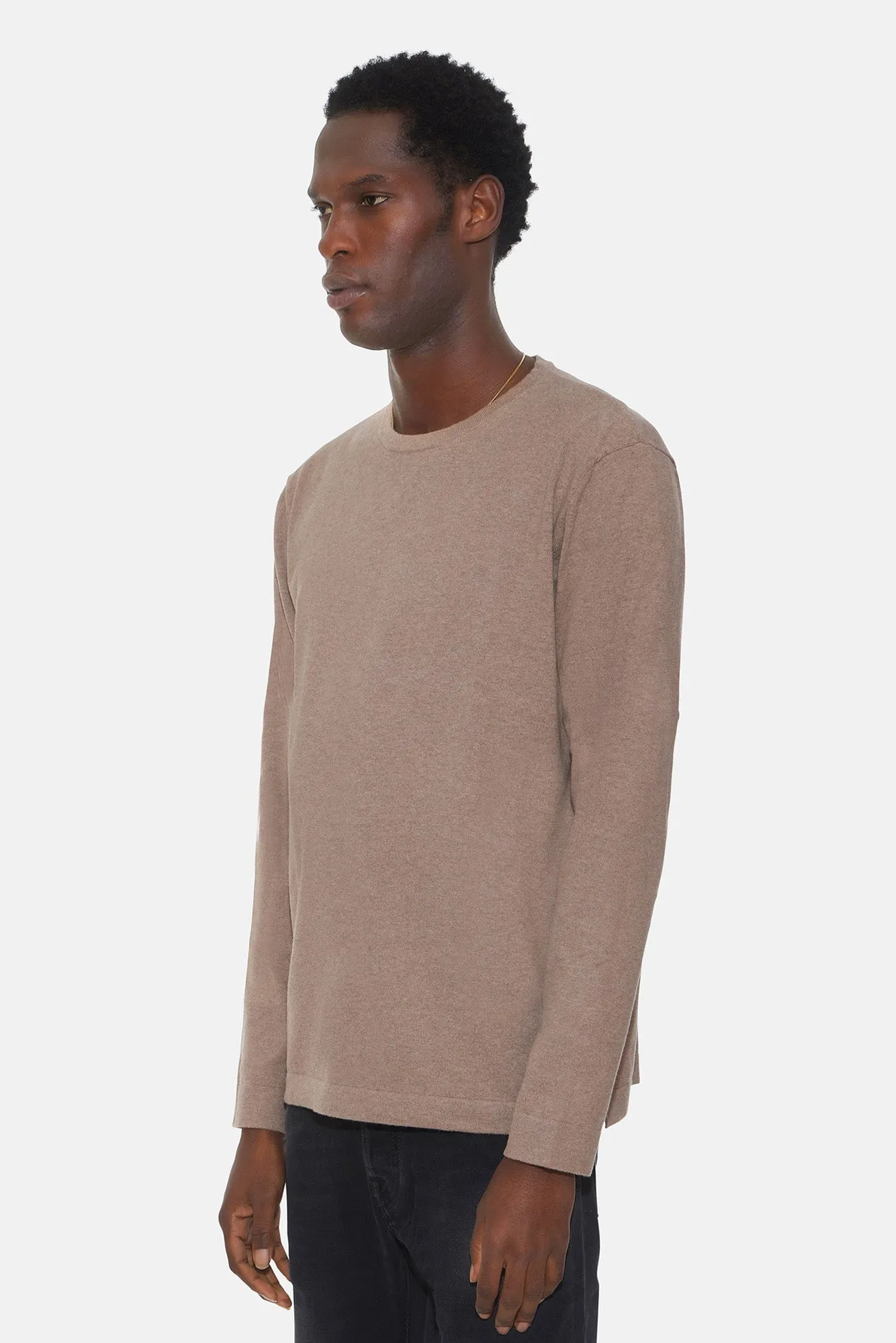 Reade Light Weight Crewneck Walnut