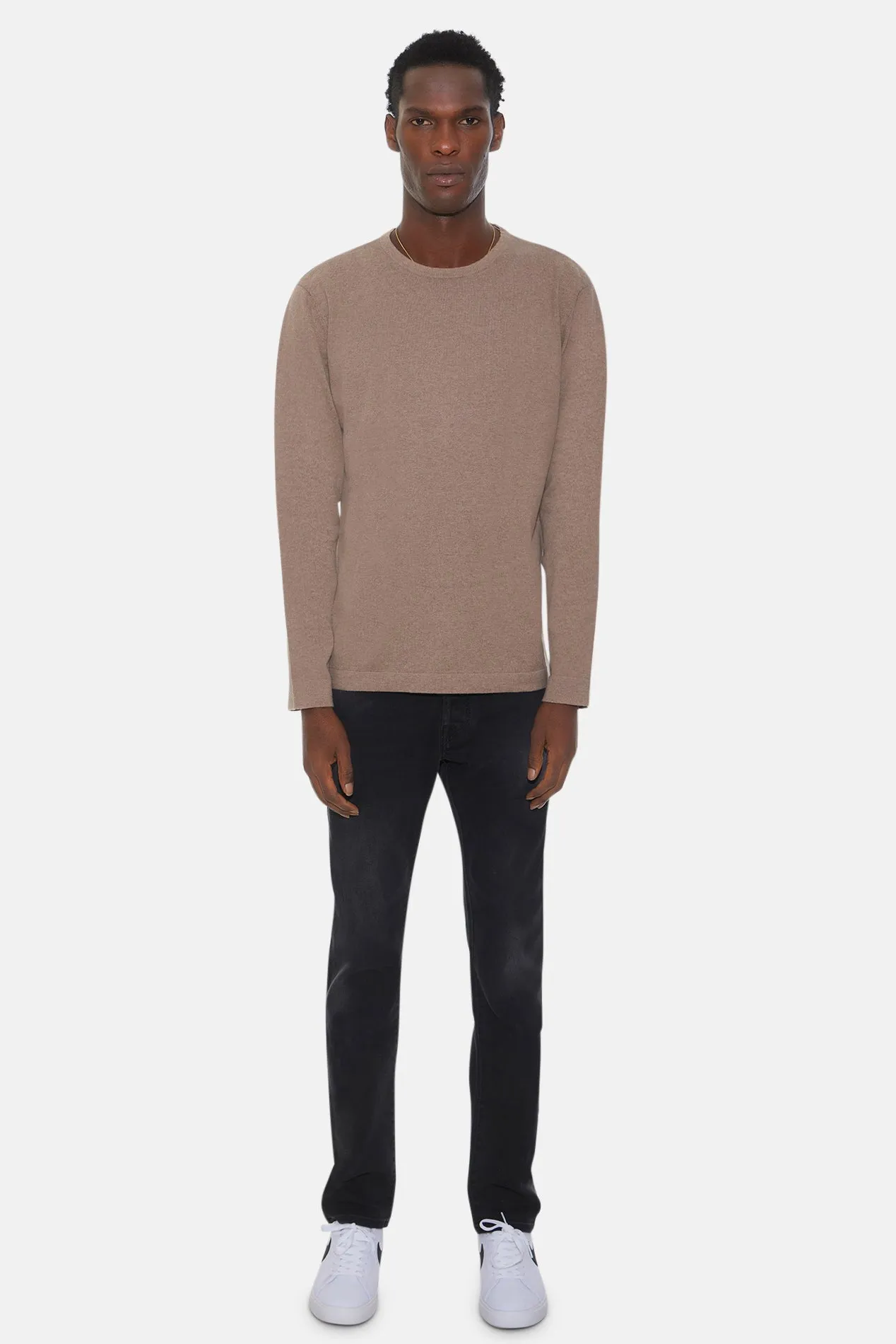 Reade Light Weight Crewneck Walnut