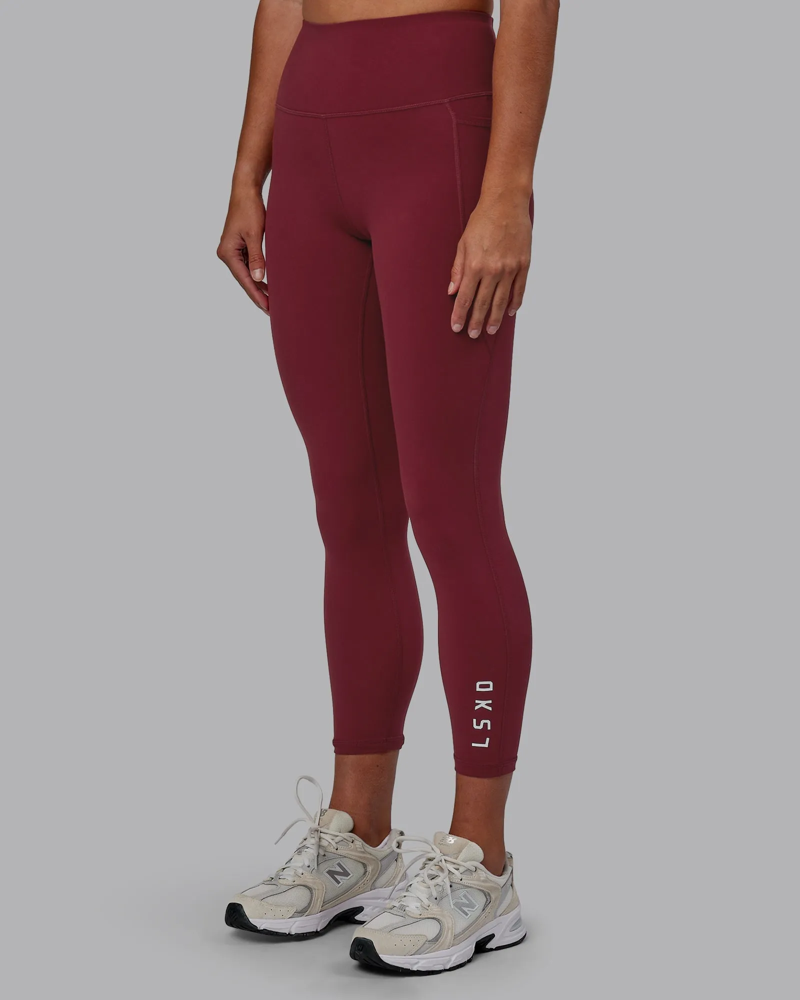 Red 7/8 Leggings