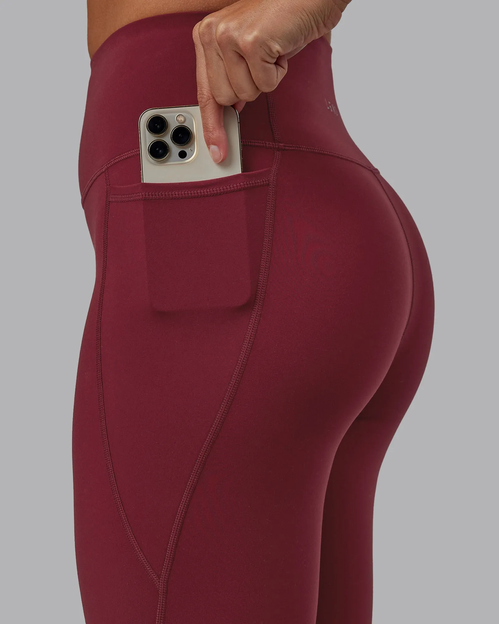 Red 7/8 Leggings