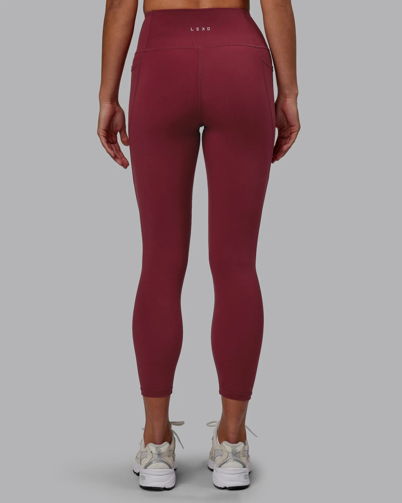 Red 7/8 Leggings