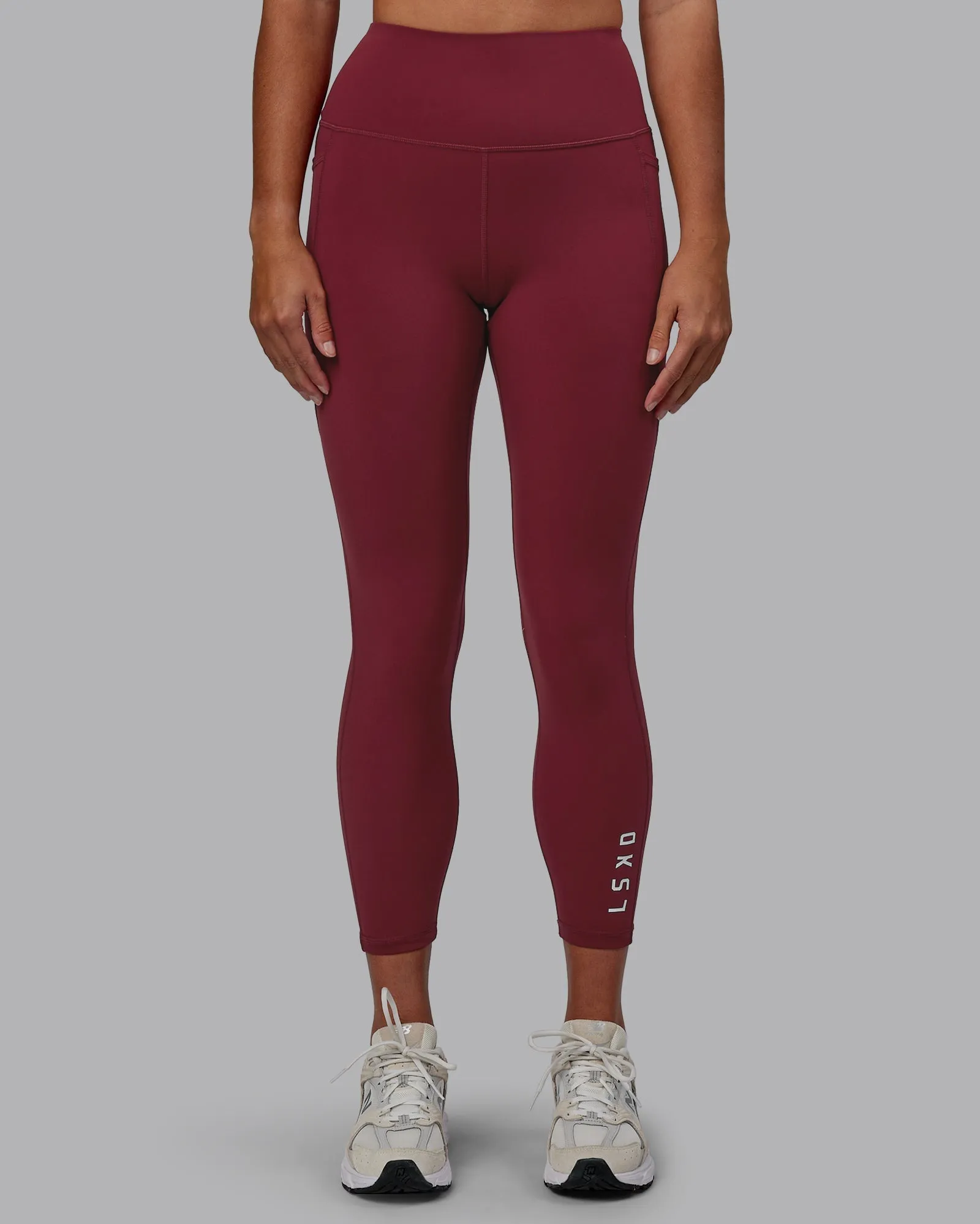 Red 7/8 Leggings